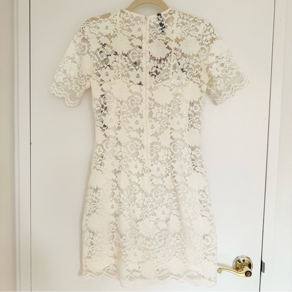 Limited Edition Handmade Lace Dress Beaded Embroidered - Picture 4 of 5